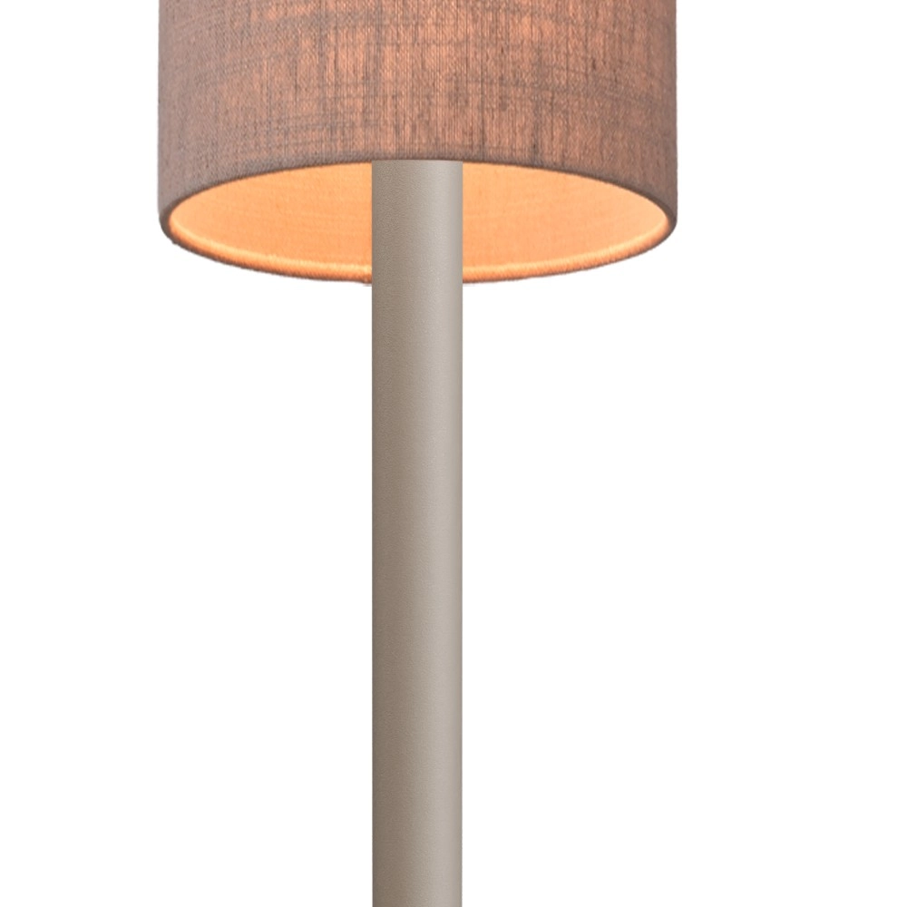 Floor lamp Lisbourg beige terra with beige grey shade Masterlight