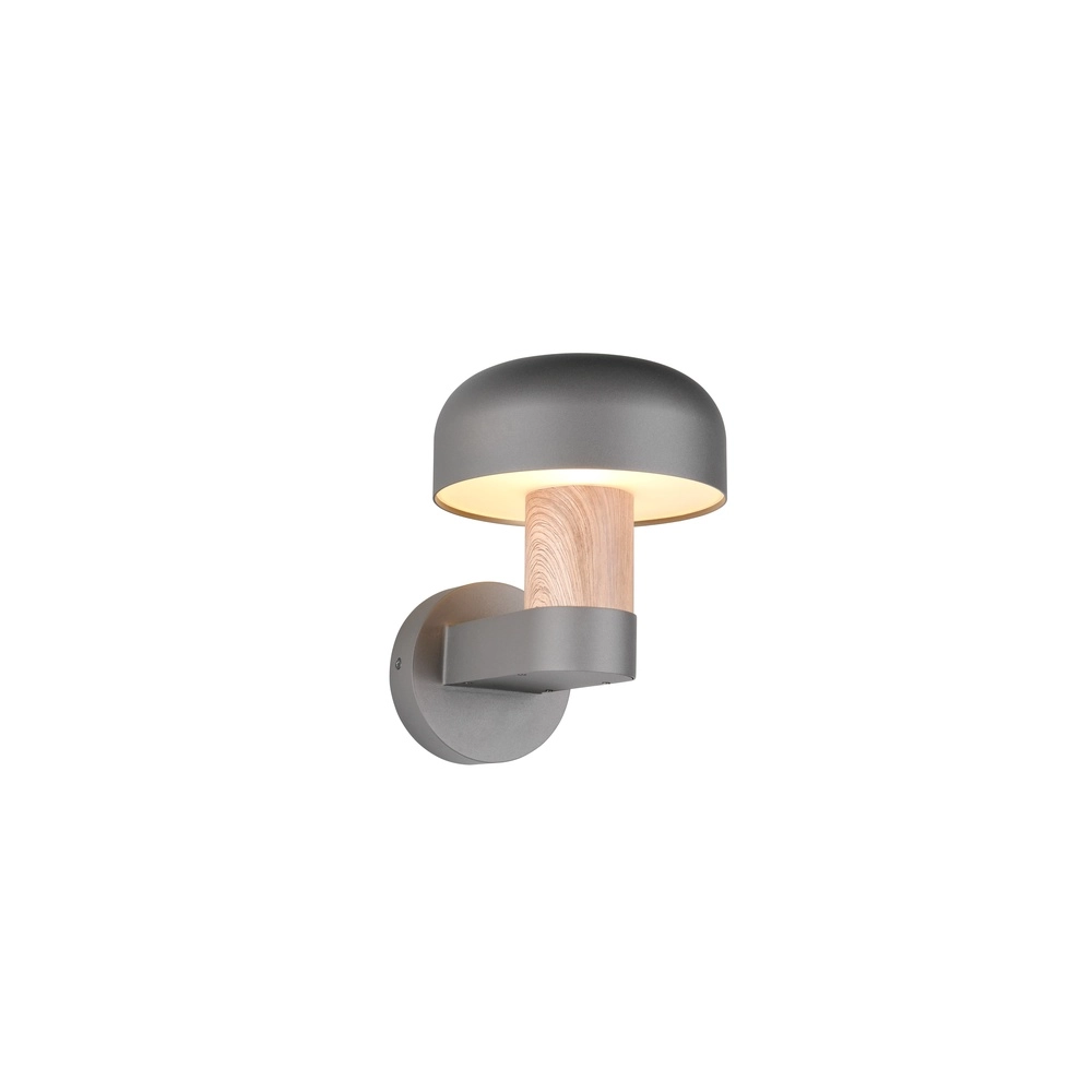 Wall lamp Fraser Grey with wood