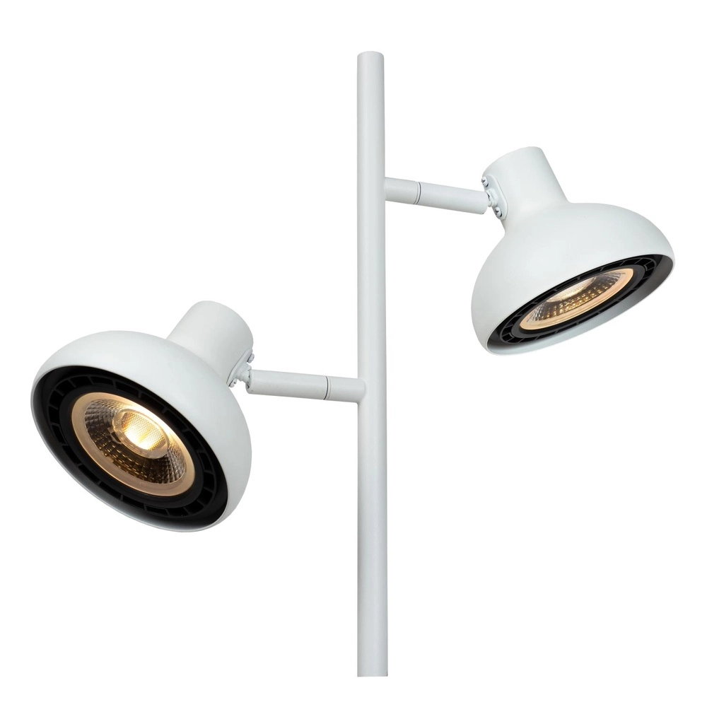 2-light floor lamp Sensas white design GU10 ES111 Lucide 5411212303325