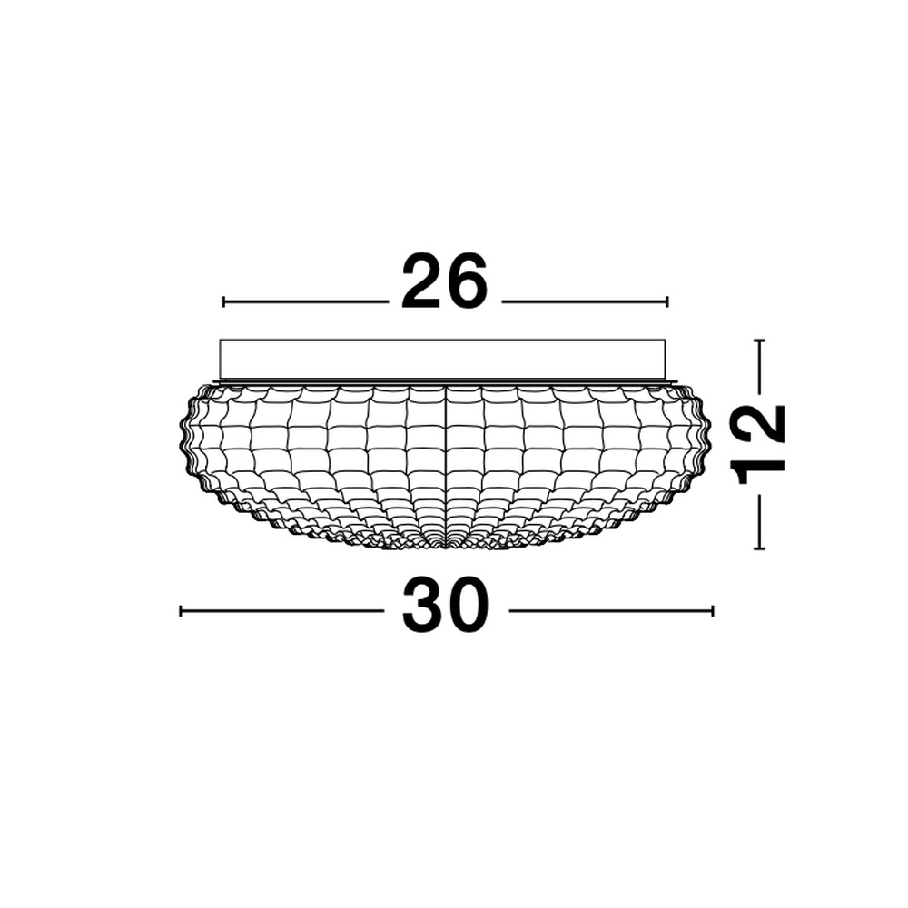 Ceiling lamp Clam clear glass Lyora 5212017419453