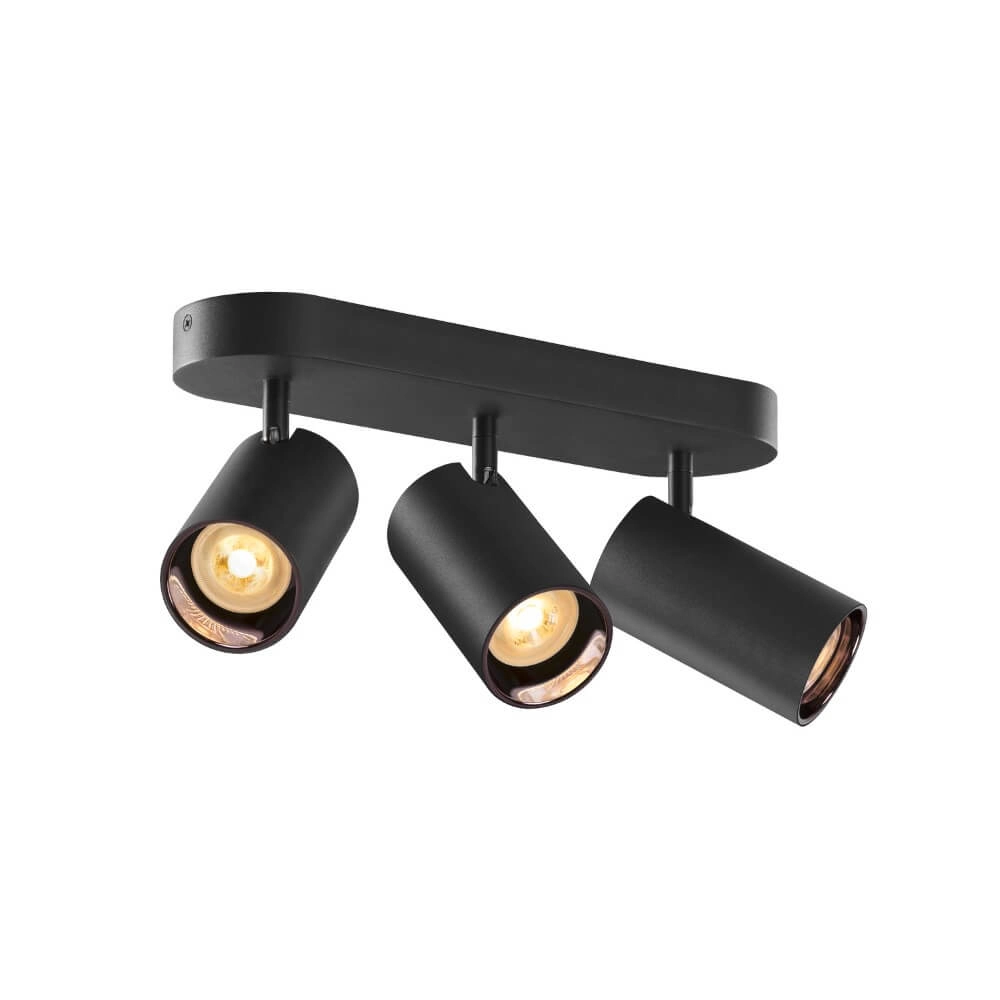 3-light surface-mounted spotlight Asto Tube black - 3x GU10 SLV 4024163266130