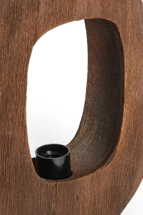 Dark wood table lamp Kelafo 24 x 30cm Light & Living 8717807691073