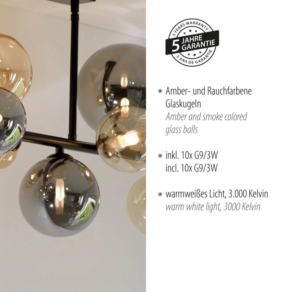Design ceiling lamp Popsicle 10-light Paul Neuhaus 4012248375518