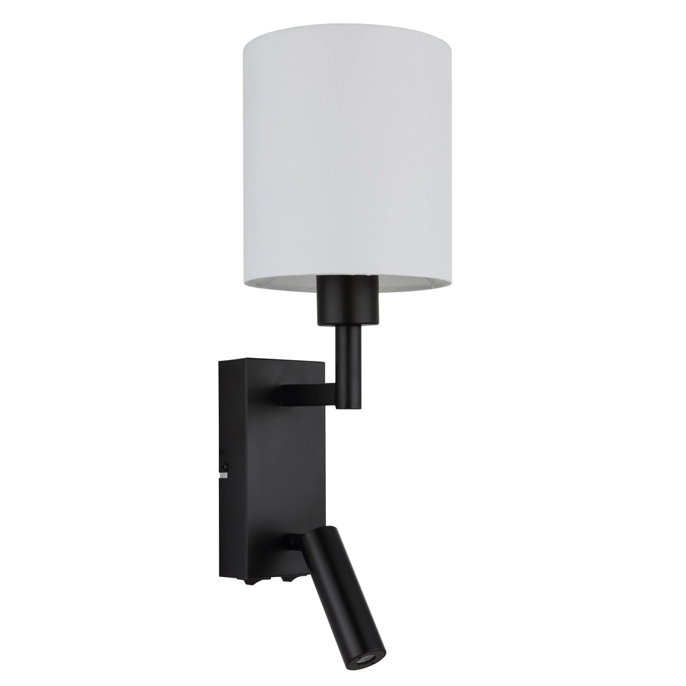 Bedside lamp Zamora black with white hood Globo 9007371569892
