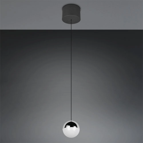 Pendant lamp Senta chrome Trio 4017807685800