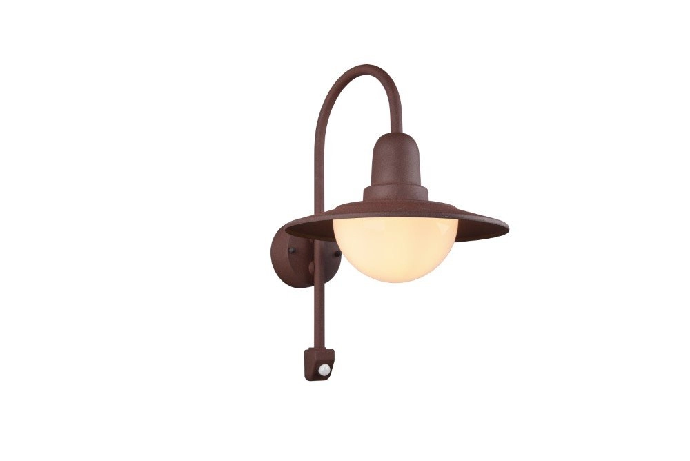 Wall lamp rust brown Norman with motion sensor Trio 4017807492613