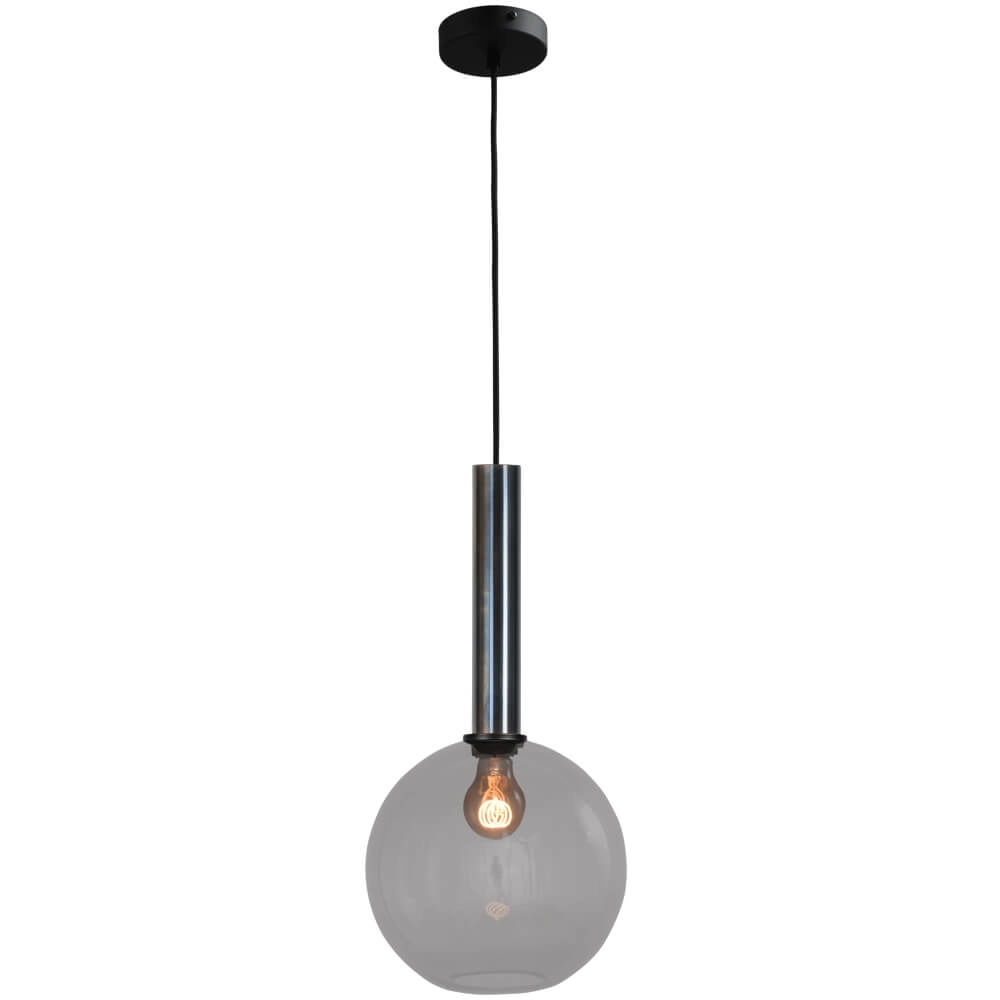 Hanging lamp Ø 25cm Bella 2 Dappled oil with smoke glass