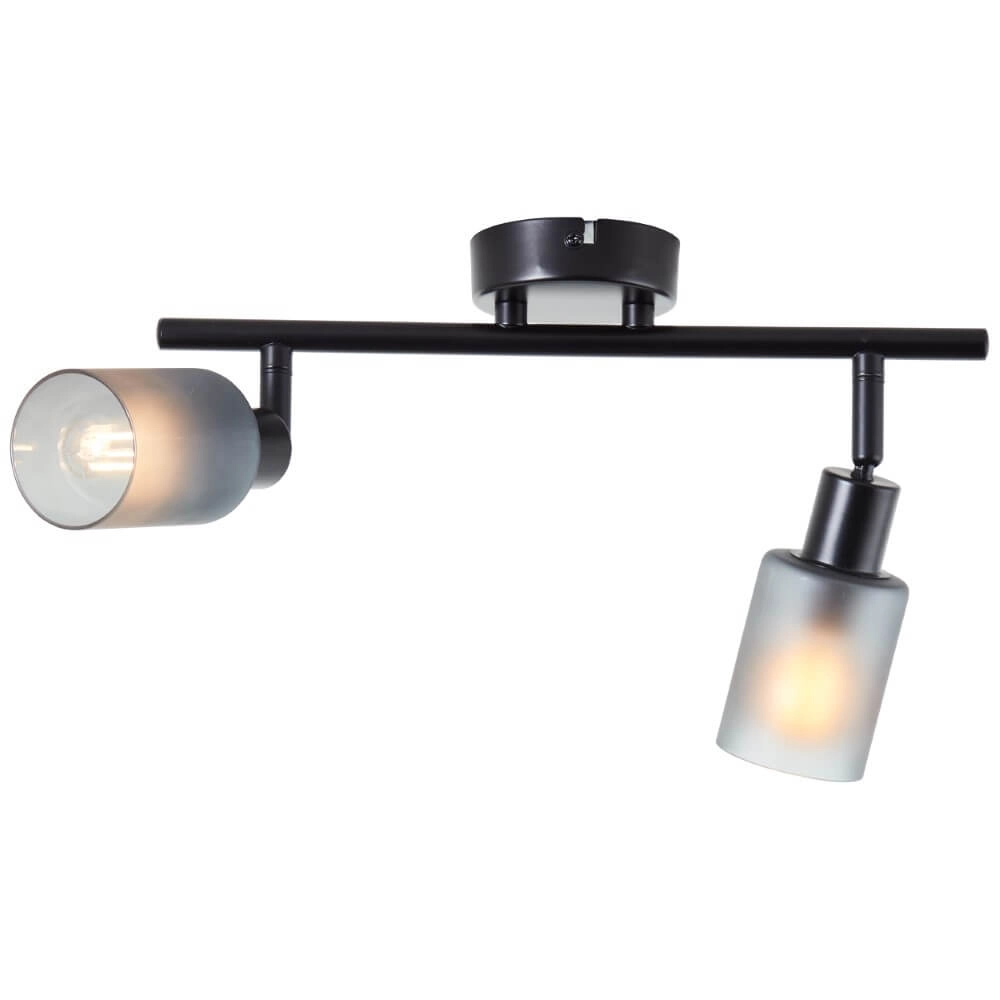 Black ceiling lamp Loralie 2-light Brilliant 4004353413230