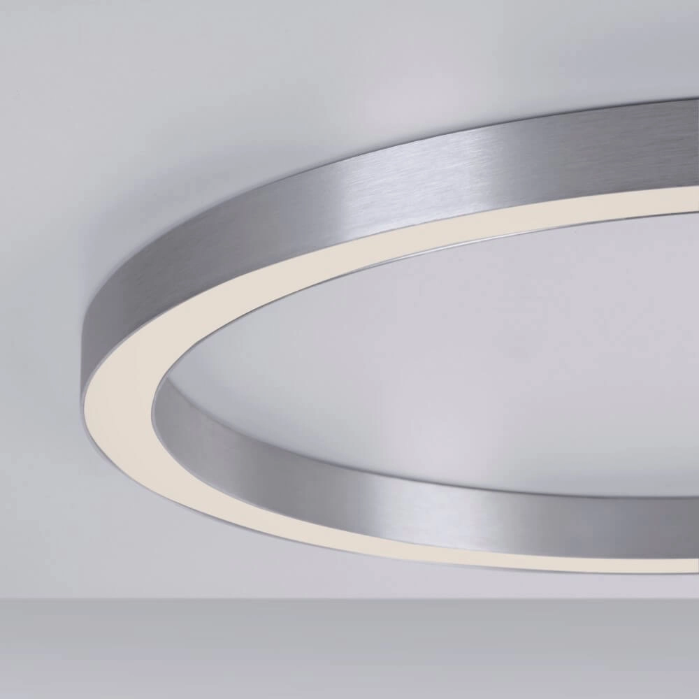 Round floor lamp Pure Lines Round Ø 70cm aluminum Paul Neuhaus 4012248373538