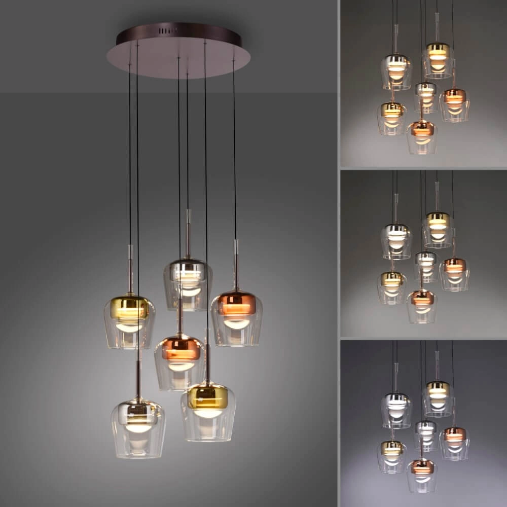 6-light pendant lamp Q-Kon Multiple colors Paul Neuhaus 4012248383872