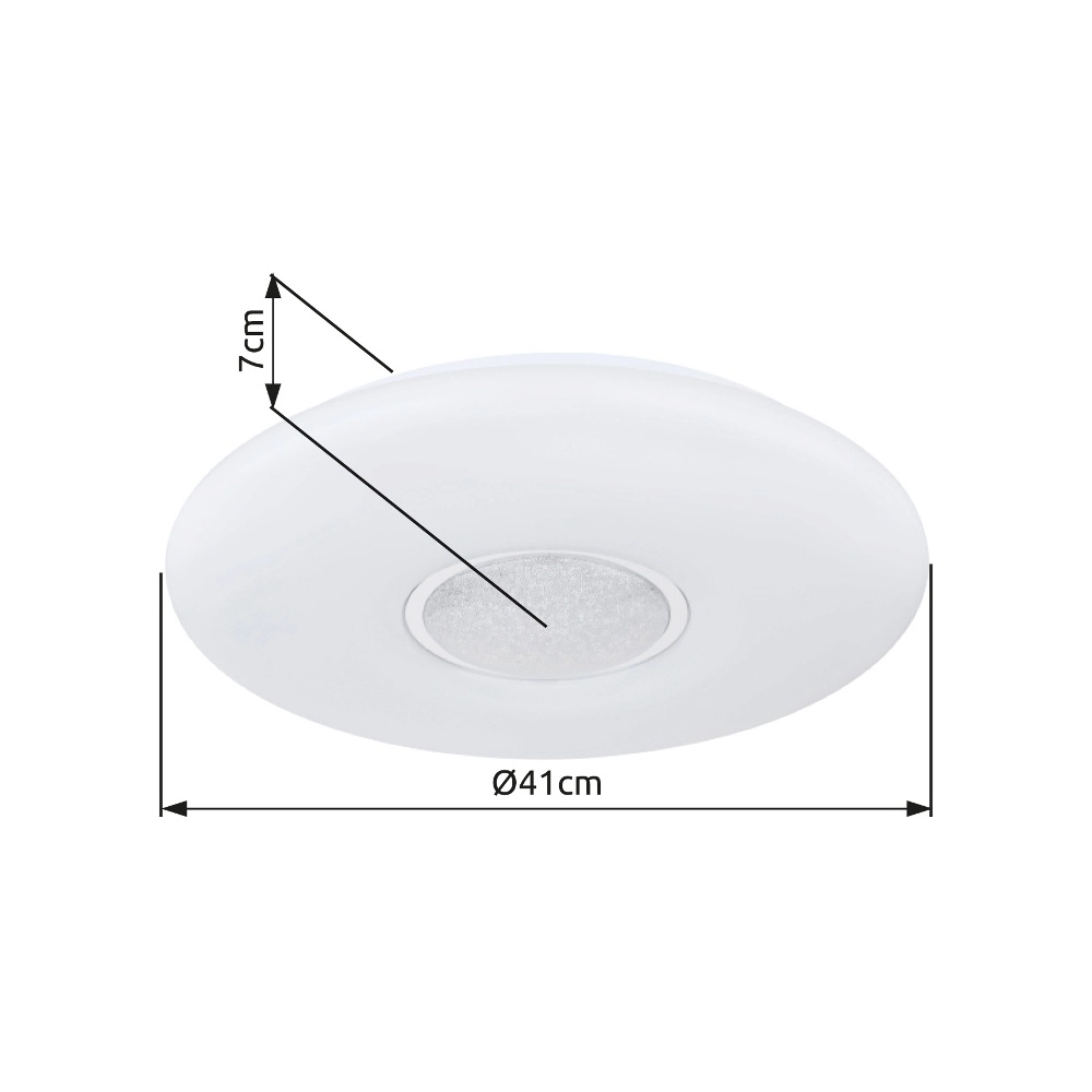 Plaffoniere Sully white Ø 41cm Globo 9007371427932