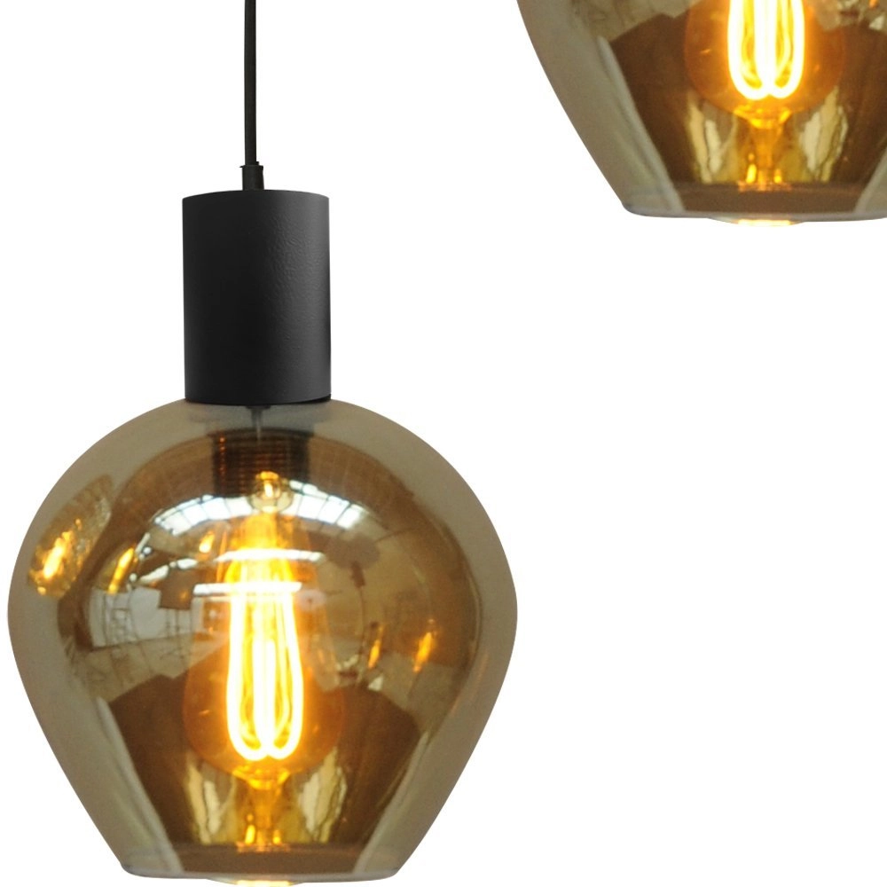 Hanging lamp Bounty 3-light smoke glass Masterlight 8718121247830