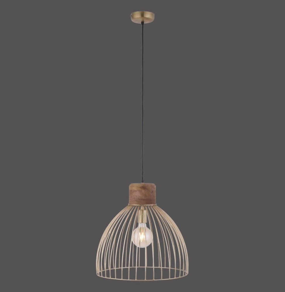 Pendant lamp Alami Brown brass Just Light 4043689976125