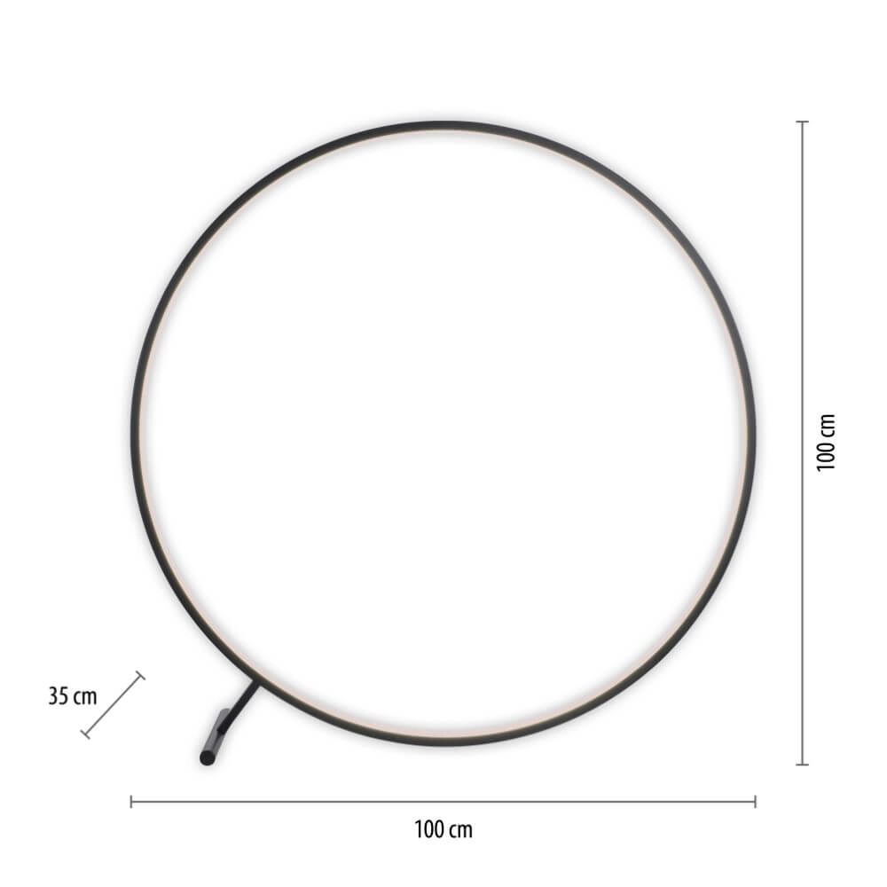 Floor lamp Hula unique design Ø 100cm Paul Neuhaus 4012248373323