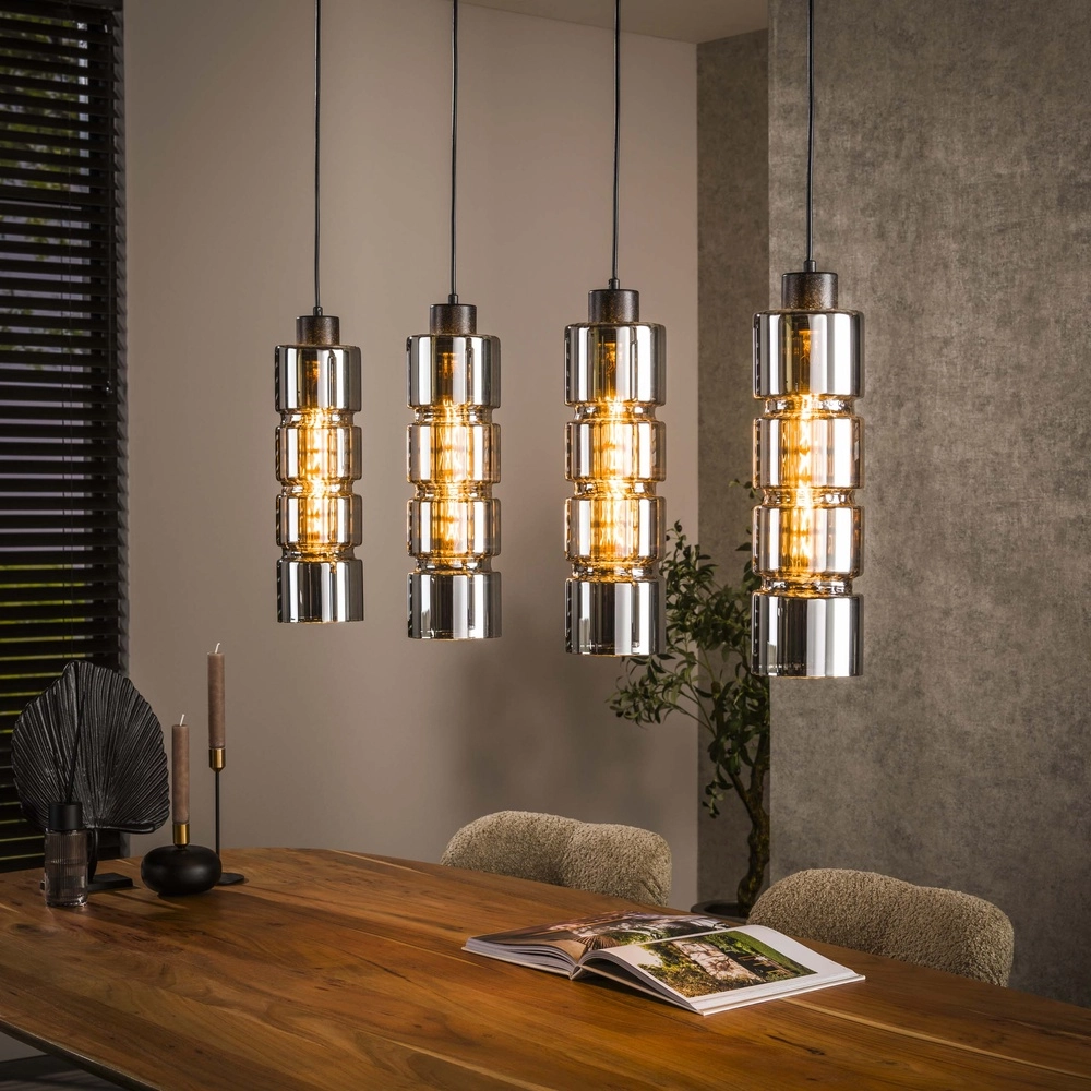 Cylinder pendant lamp Cylinder 4-lights - Ø 12cm