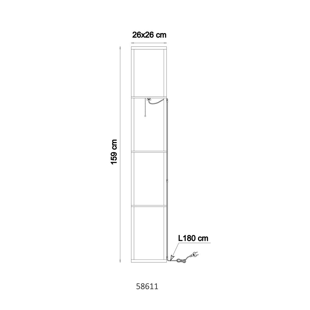 Floor lamp Tabitha wood Globo 9007371572410