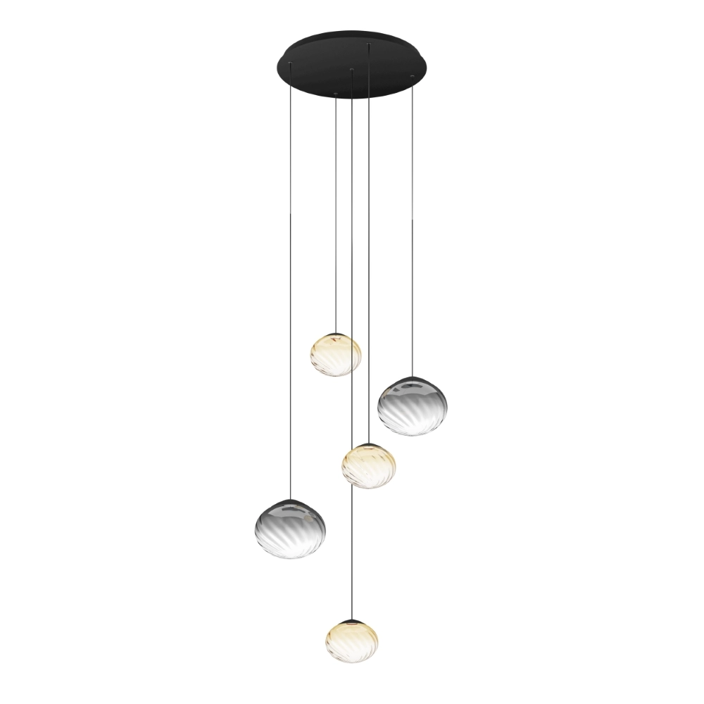 Pendant lamp Pantoja black Ø 68cm