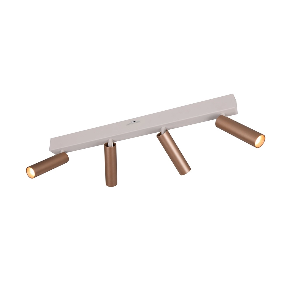 4-light surface-mounted spot Ambala mocha brown Trio 4017807656107
