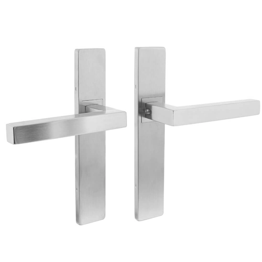 Door handle Vierkant rectangular stainless steel