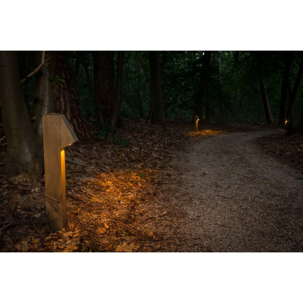 Wooden path lighting Peri 100 Oak - 10x10x50 - 2200K Timberlab 8716803513952