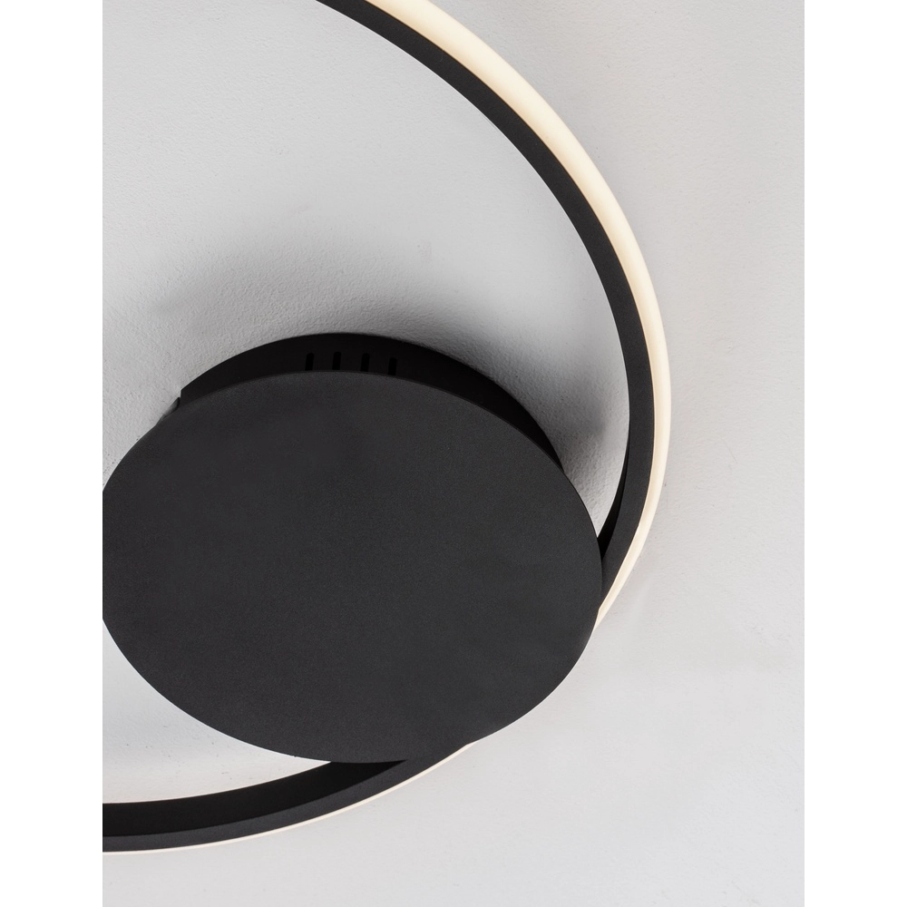 Round ceiling lamp Fuline black Ø 50cm Lyora 5212017419682