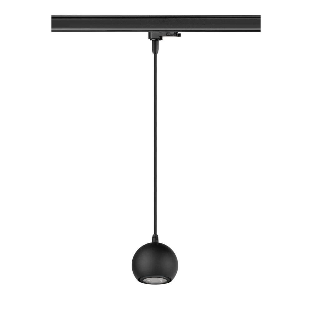 Pendant light for rail Light Eye 90 black 3-phase Ø 9cm SLV 4024163295567