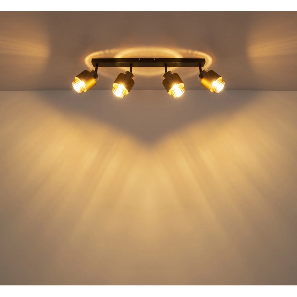 Design ceiling lamp Milley 4-light black Globo 9007371589340