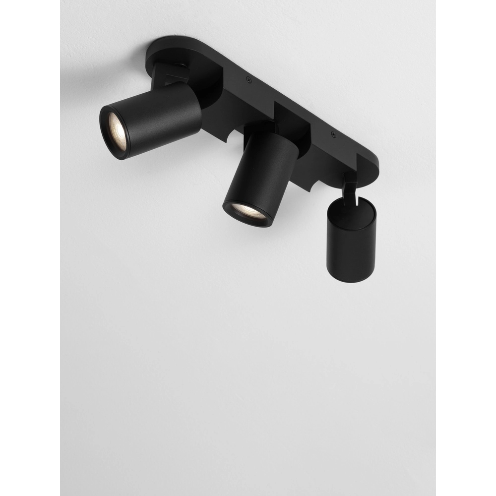 Ceiling spotlight Esto 3-light black