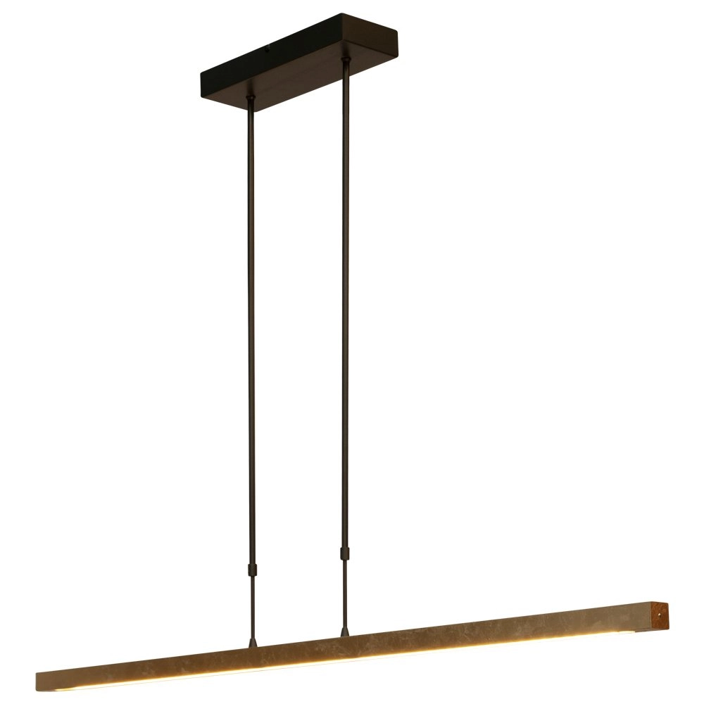 Black hanging lamp Real 3 130cm with gold Masterlight 8718121214320