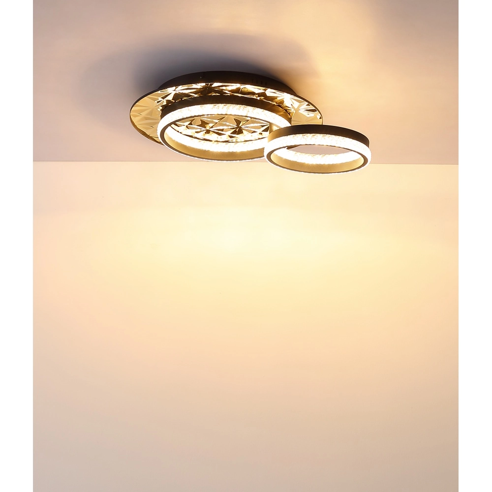 Design ceiling lamp Della Ii black with gold Globo 9007371575190