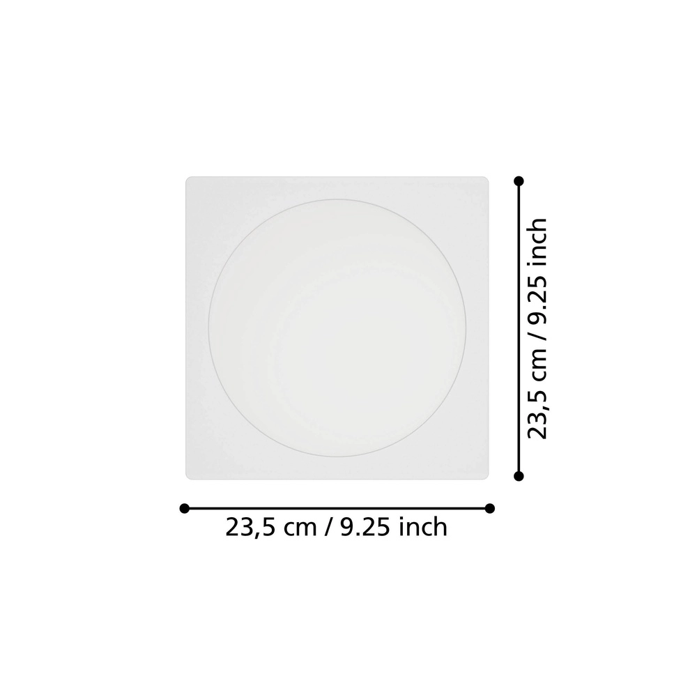 Recessed lamp Fueva 6 Square - White - 21.6x21.6cm Eglo 9008606330812