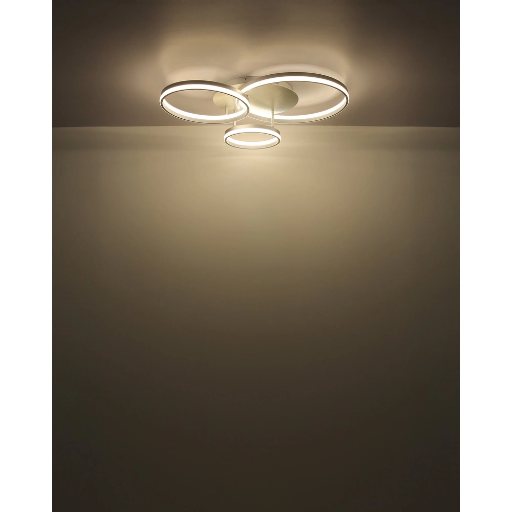 Ceiling lamp Mary silver grey 3-light Globo 9007371519859