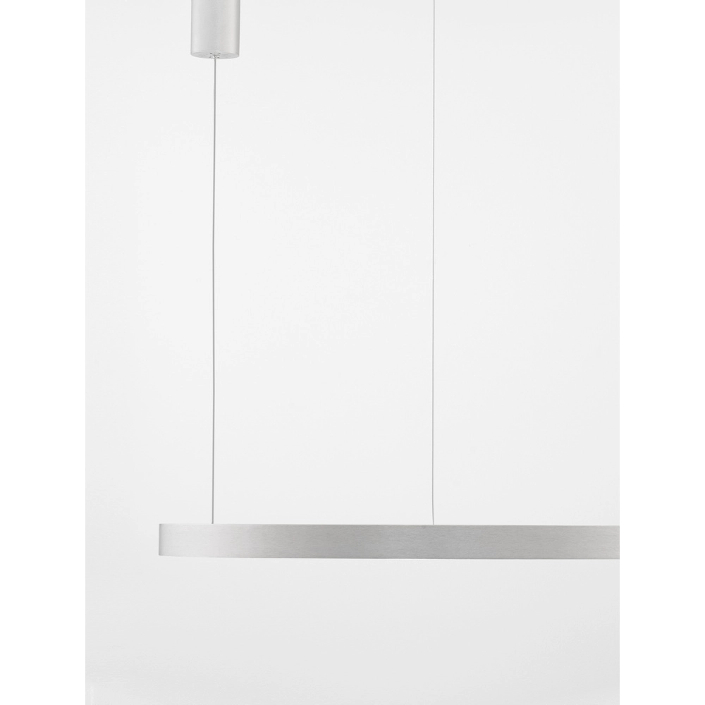 Design pendant lamp Elowen silver grey Ø 80cm Lyora 5212017439116