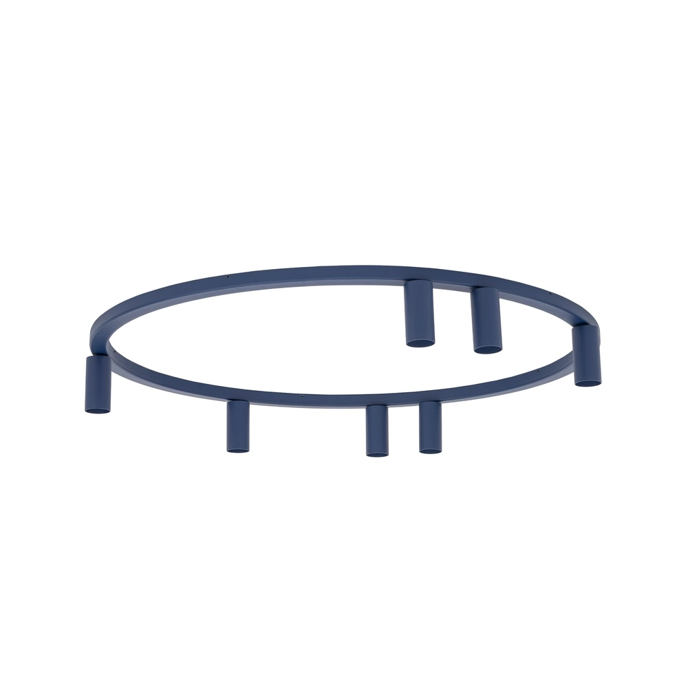 Circle surface-mounted spotlights Fourty 7x GU10 - dark blue