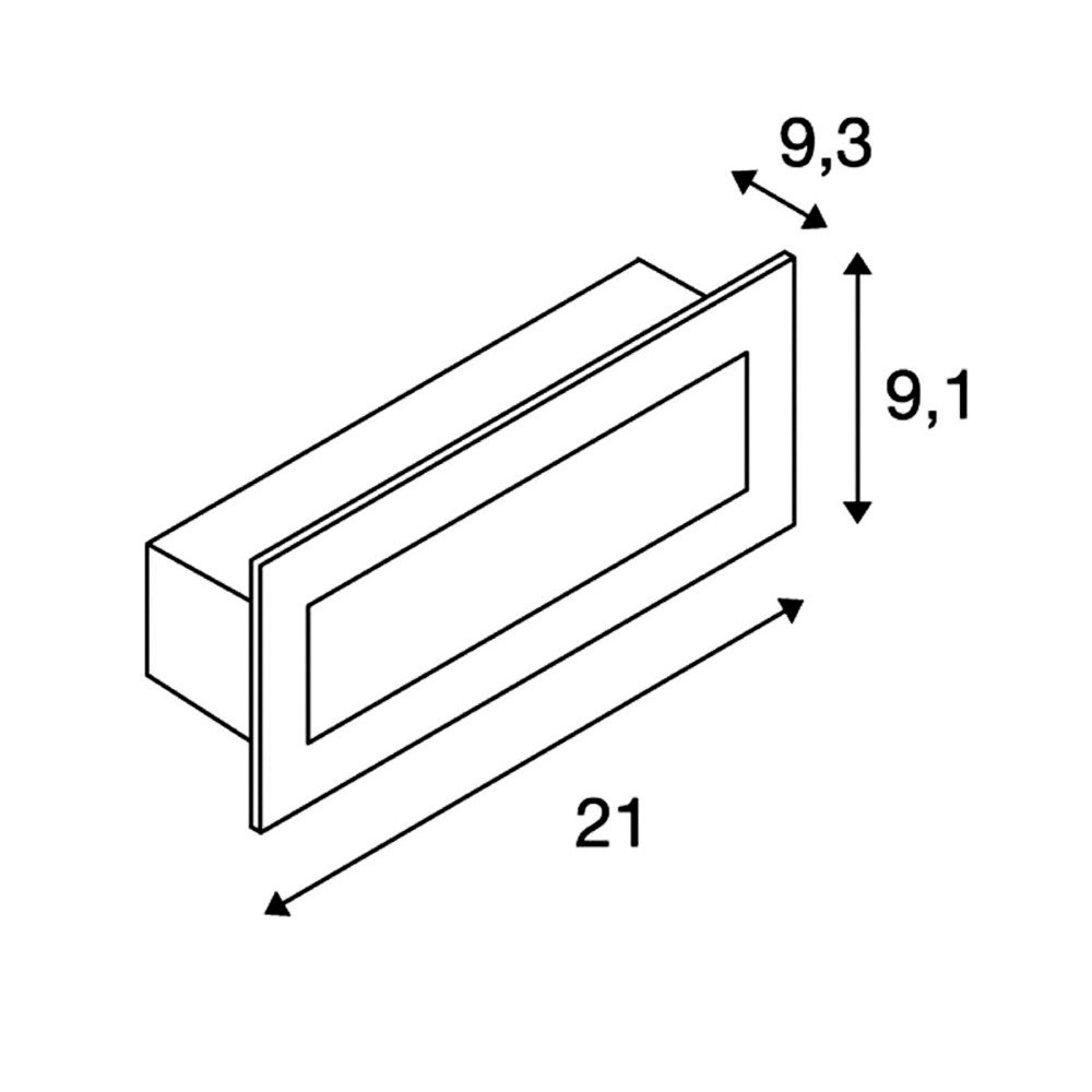 LED built-in lamp Brick for outside SLV 4024163164467