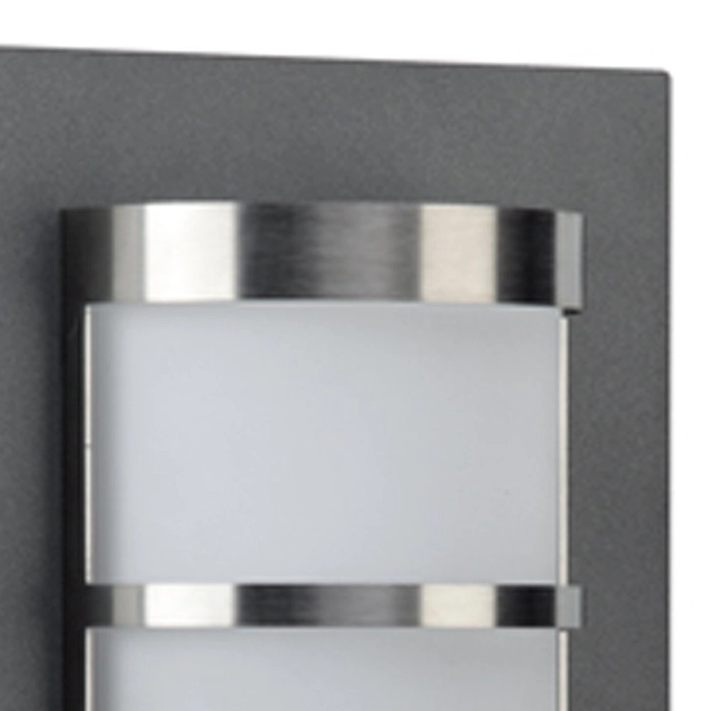 Anthracite outdoor wall lamp Hemisphere Stainless steel Albert 4007235262247