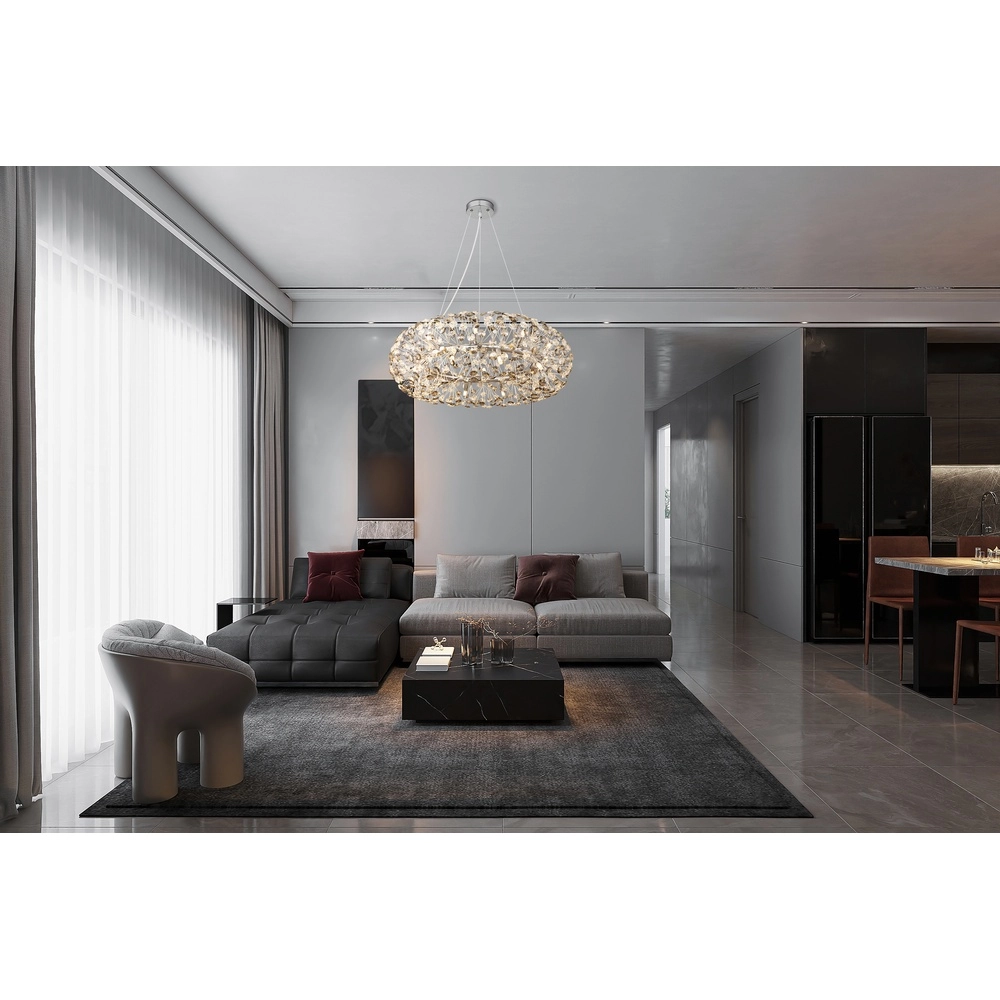 Pendant lamp Katrina chrome Ø 80cm Globo 9007371478347
