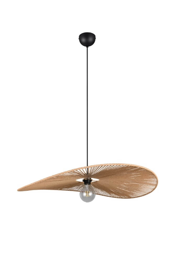 Large japandi pendant lamp Laurine Ø 78cm Trio 4017807637632