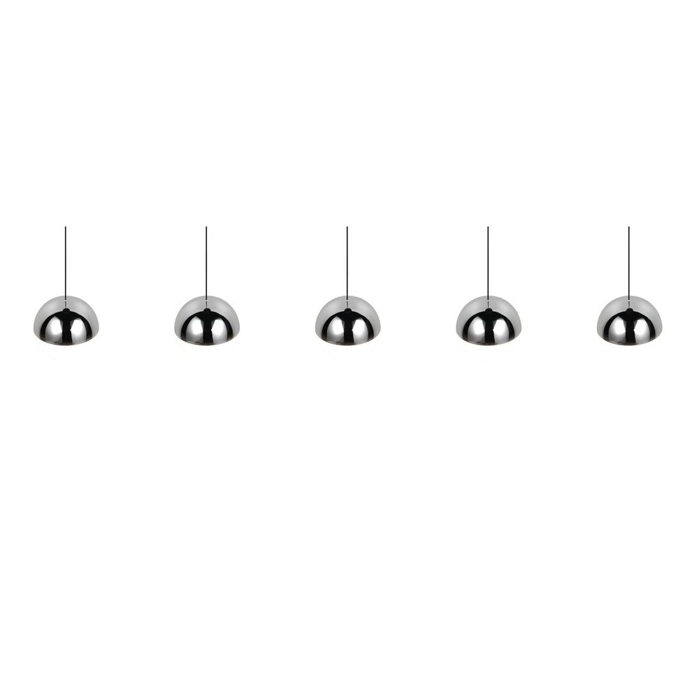 5-light pendant lamp Senta chrome Trio 4017807685855