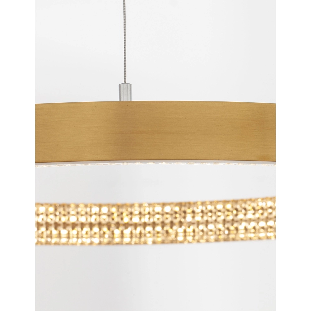 Pendant lamp Preston gold Ø 40cm Lyora 5212017424068