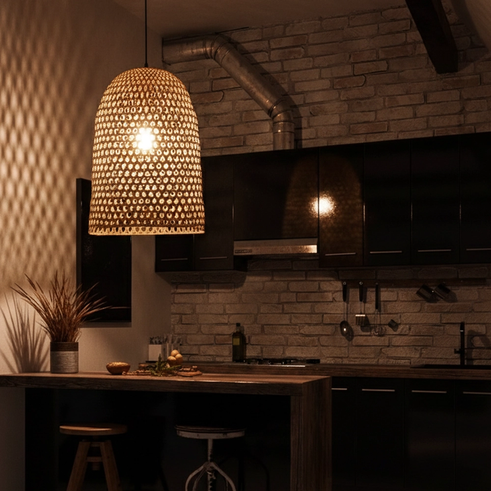 Pendant lamp Aurora rattan Ø 40.5cm