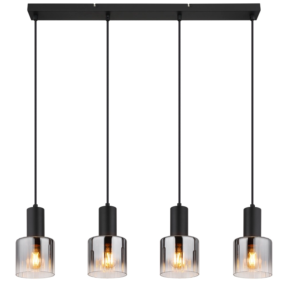 Design pendant lamp Jack 4-light black Globo 9007371507832