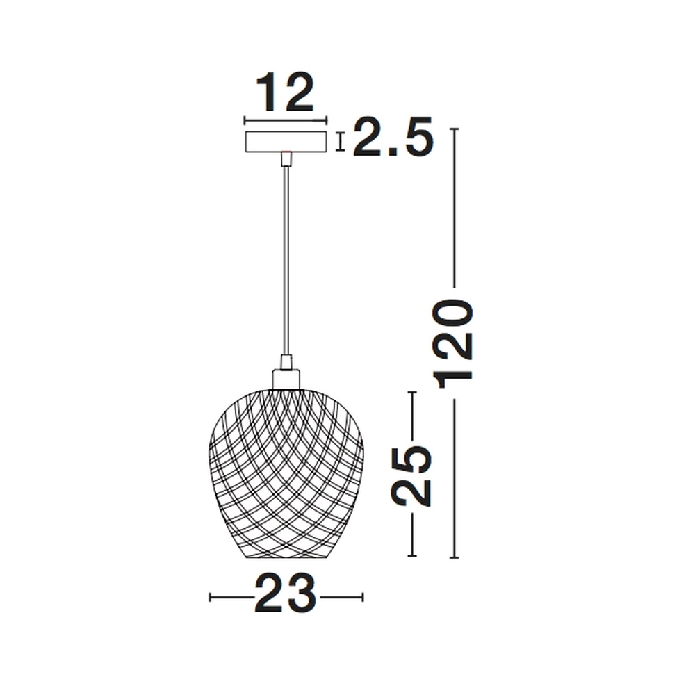Rattan pendant lamp Scarlet Ø 23cm Lyora 5212017416346