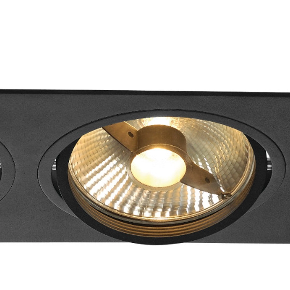 Downlight New Tria ES111 2-light black with clamp springs SLV 4024163150361