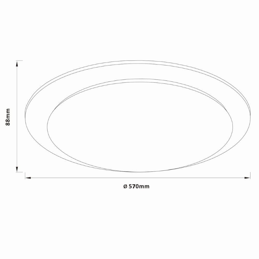 Ceiling lamp Vittoria Ø 57cm Brilliant 4004353426520