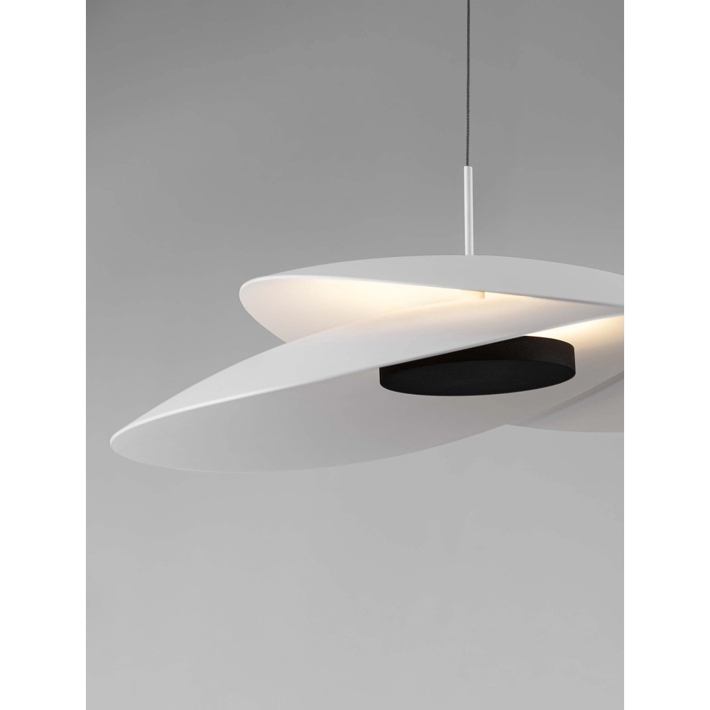 Pendant lamp Olea design white Ø 48cm Lyora 5212017456960