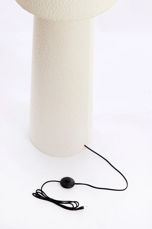 Teddy floor lamp Micky white Ø 40cm Light & Living 8717807712563