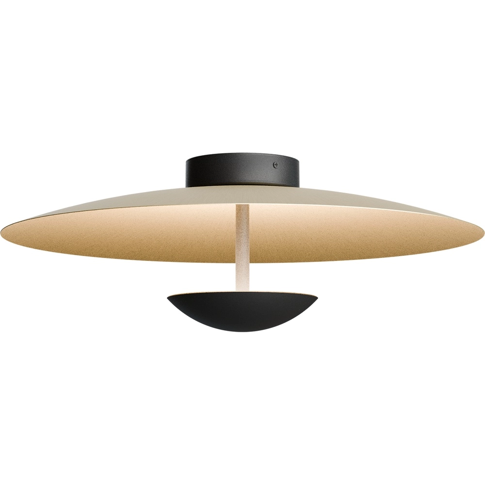 Ceiling lamp 16cm Scala Ø 45cm black with gold