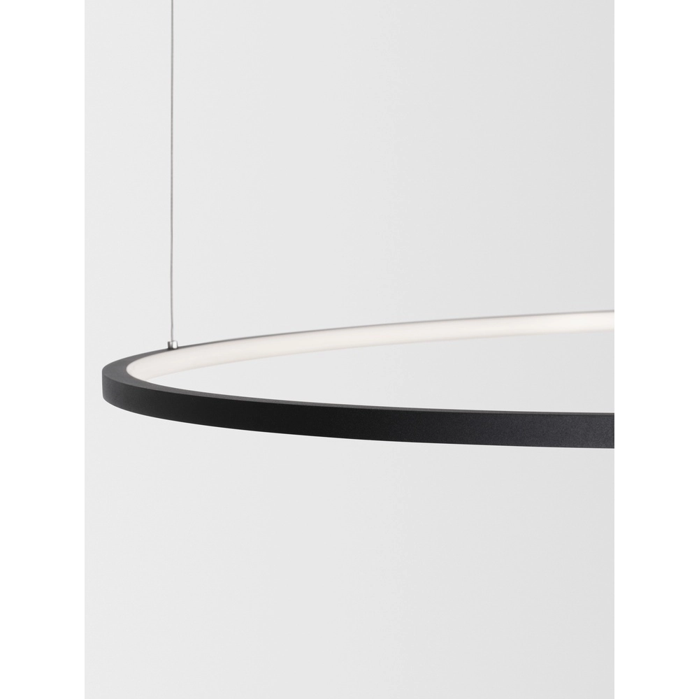 Round pendant lamp Tarquin black Ø 100cm Lyora 5212017438348