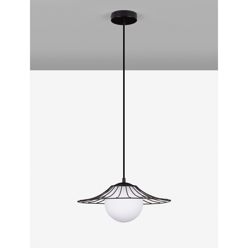 Black pendant lamp Fly Ø 36cm Lyora 5212017436221